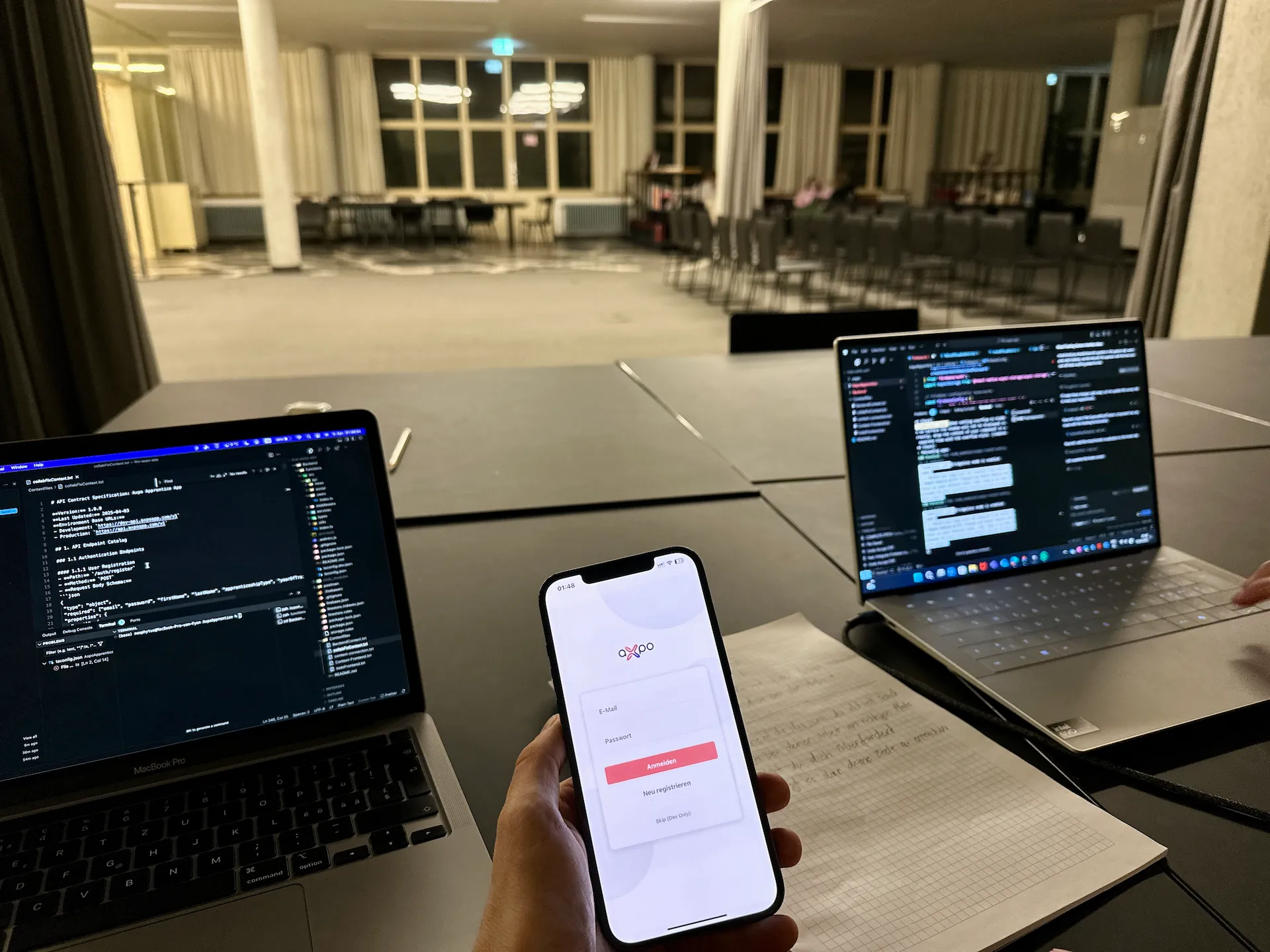 Building an app for Axpo together with a friend
